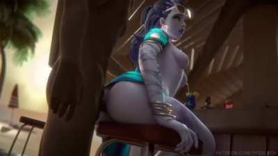 Widowmaker fucked at the beach (FPSBlyck)
