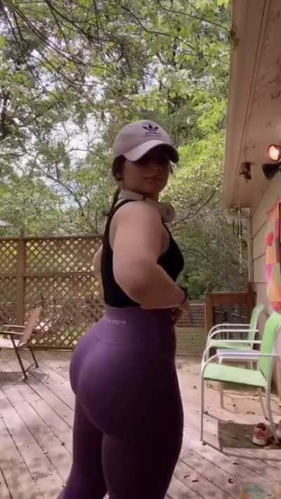 And then she turns...