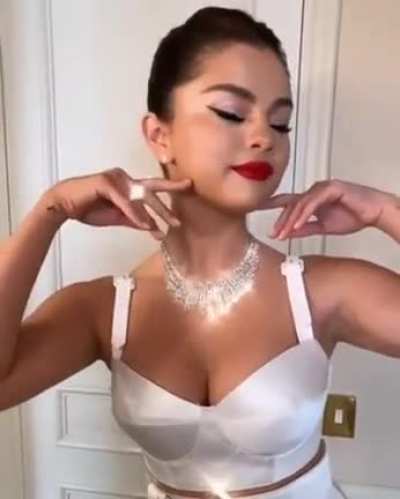 Showcasing Her Ample Assets