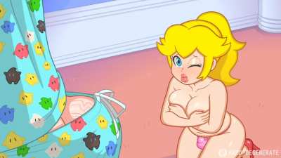 Peach also playing with herself. (Hard<wbr>-Dege<wbr>nerat<wbr>e)