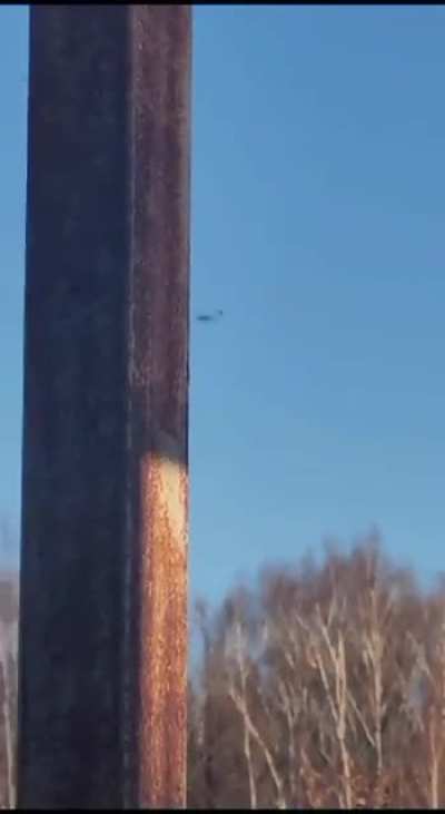 RU POV: Ukrainian "Lyuty"-type UAV is shot down on the way to Zhukovsky International Airport, Moscow.