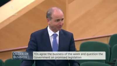 Miche&aacute;l Martin has once again expressed his love for pints in The D&aacute;il(The Convention Centre)