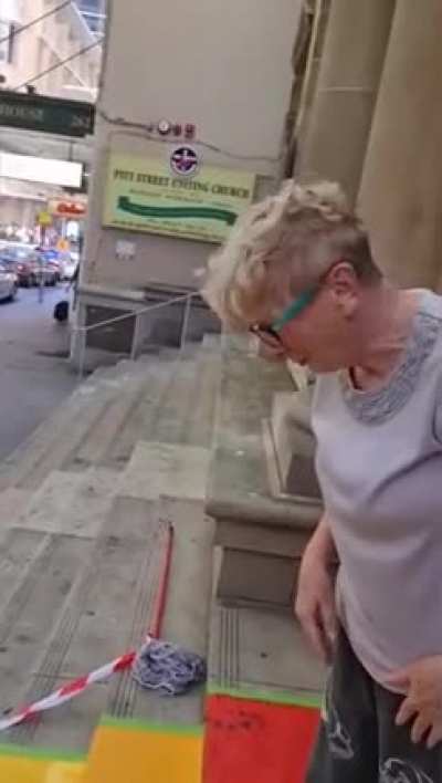Man destroys an elderly couple's hard work