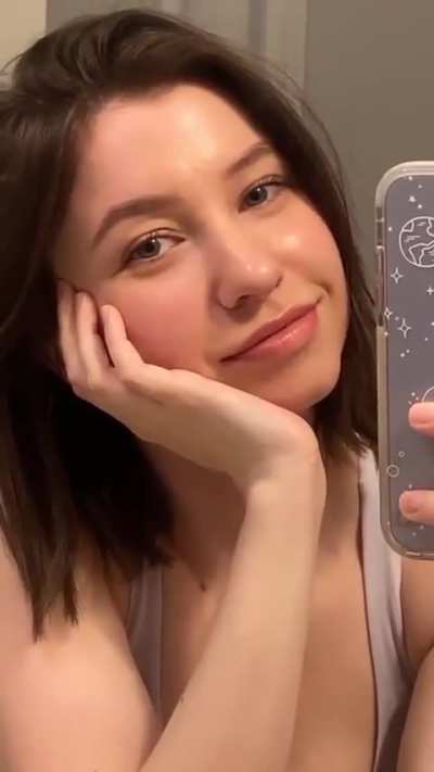 Adoring herself