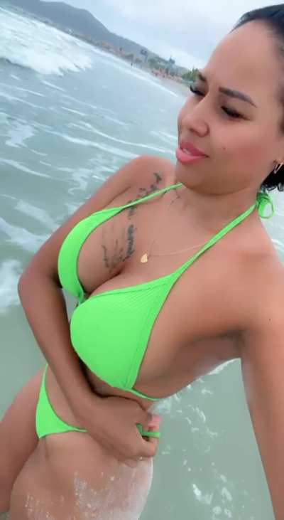 Relaxed in the sand