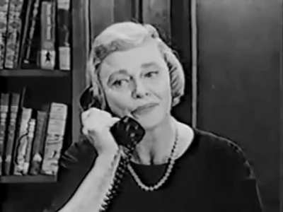 The late Pat Carroll (who voiced Ursula in Disney's "The Little Mermaid") appeared on a 1963 comedy show "Fractured Flickers". A series which dubbed over silent film footage for comedic value. Hosted by Hans Conreid, an actor best known as the original vo