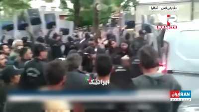 Saudi National broadcasts demonstrations from Turkey trying to pass it off as Iran has to cut feed
