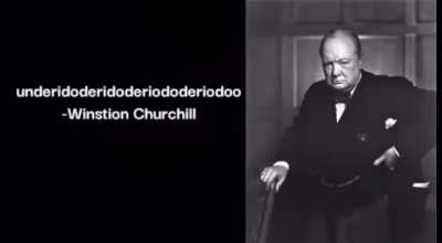 Winston Churchill speaking drunkenese&hellip;