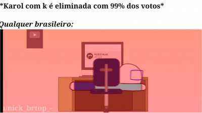 AEEEE FIZ ESSE MEME CORRENDO PARAB&Eacute;NS KAROL 99% DE REJEI&Ccedil;&Atilde;O KKKKKKK
