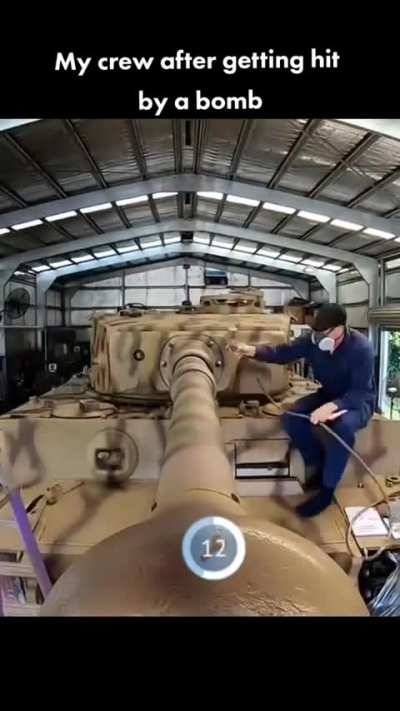 "Hold F to start repairing the ground vehicle"