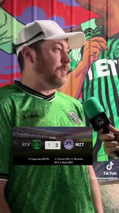 Little late but just found it, Austin fans interviewed after the game against Mazatl&aacute;n