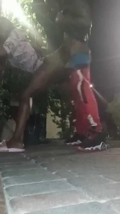 Caught my friend turning tricks , so I thought I&rsquo;ll grab a treat &amp;amp; knocked the boots off dat lil butt 😈🥵