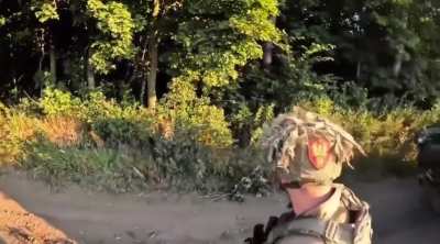 Ukrainian paratroopers Stryker M1126 ambushed russian UAZ-452 in Kursk region