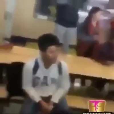 Bully gets what he asked for. "how do you want it?"