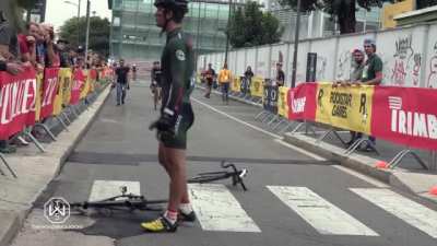 Guy v. bike