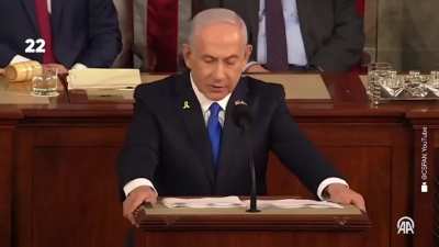 After being introduced as "His Excellency" by speaker Mike Johnson and a 4 minute standing ovation, Netanyahu would get 58 applauds in his 56 minute speech, averaging an applause ever 5 words. America's authoritarianism would put north Korea to shame. 