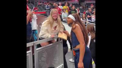 Kiki Iriafen & Aliyah Boston postgame