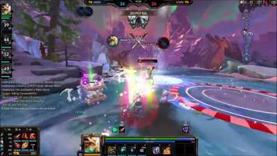 "Ah yes a lone hyper carry dancing in the middle of lane, easy pickings!"