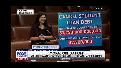 Fox absolutely PEAKING with anti student loan forgiveness argument