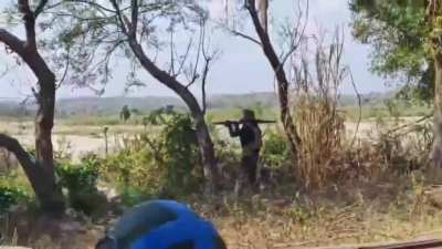 People's Defense Force (PDF) rebels clash with junta forces near a military factory in Pauk Township, Myanmar/Burma (music from source;January 20-27, 2026)