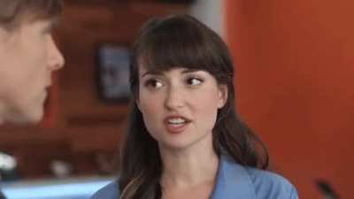 I think this is from her very first AT&amp;amp;T commercial. She's telling the dude "There is no catch." First time I saw her and liked the way her eyebrows went up and down. Cute and talented lady.