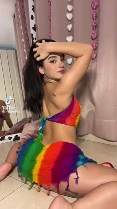cute colombian brunette