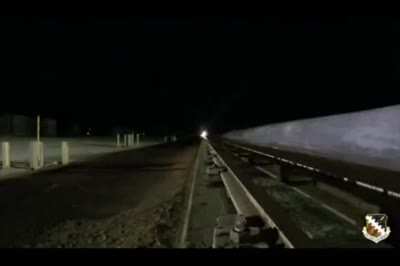 Hypersonic sled traveling at 6,599mph.