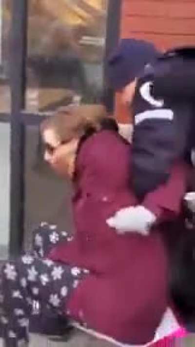 Group of anti-masker Karens + The Angry Albertan refusing to leave private property during their anti mask rally.