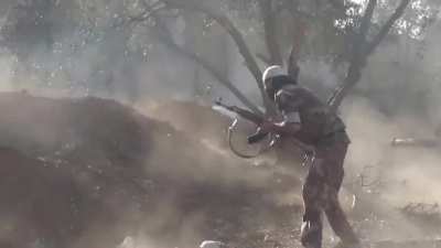 An M-79 "Osa" sees use against Syrian Army positions in Atama, Daraa Governate - 12/25/2013
