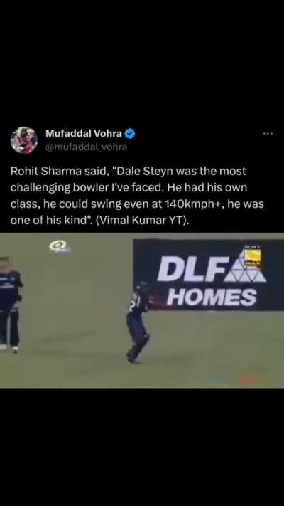 Peak Dale Steyn vs Rohit