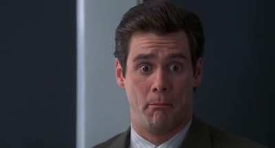 "Everybody's been real nice - Well, that's because you've got big jugs. I mean, your boobs are huge. I mean, I wanna squeeze 'em. Mama!" - Liar Liar (1997)
