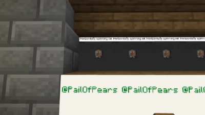 horizontally spinning rat using map art animation