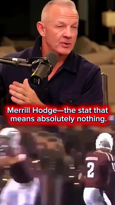 [Highlight]Merrill Hoge: "If you had thirty sacks, you would crush the record and they would anoint you a great football player. Meanwhile, there's 1,900 other plays that you are on the football field. How did you play those? It's the weakest, dumbest sta