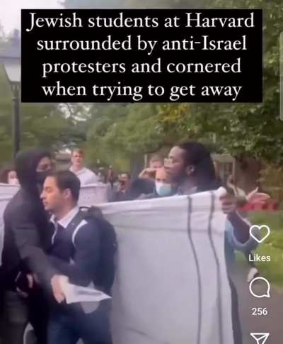 Pro Palestiners corner Jewish student at Harvard 