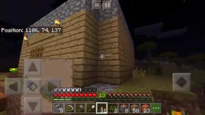 Mine and my Sister&rsquo;s Minecraft Starter House, I know we haven&rsquo;t progressed much, but we started playing from yesterday.