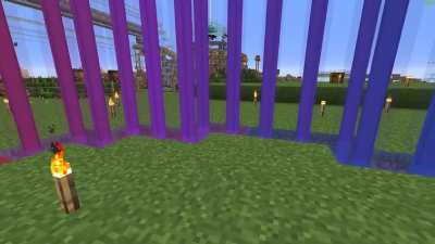 After finishing my Wither Skeleton farm I built myself a rainbow beam with all those beacons