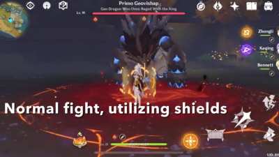 I tried killing the primo geovishap by just standing menacingly beside it with a shield