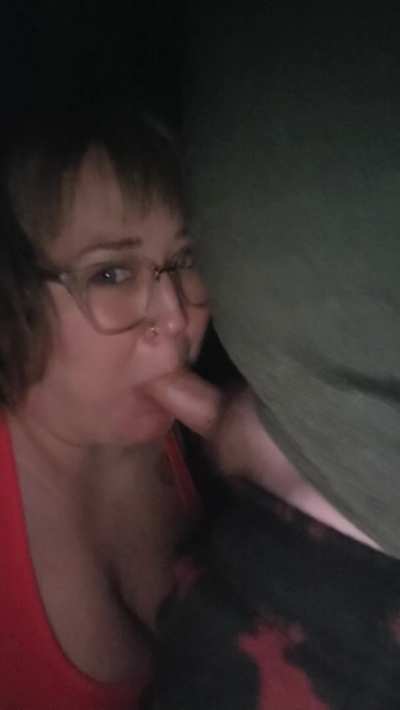 Quick front porch suck 👅