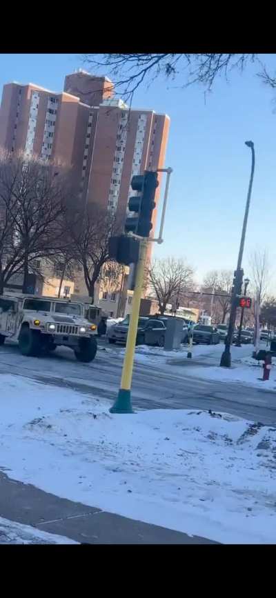 Minnesota National Guard arriving in Minneapolis!!