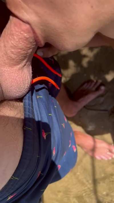 At the lake. 😉