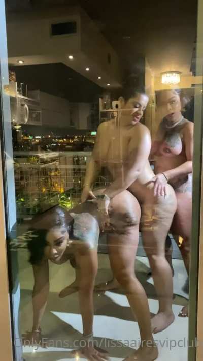 Lots of fun on that balcony.