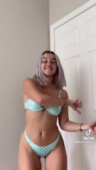 Showing off in a bikini