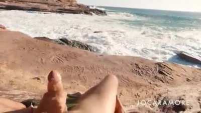 Cumming hard with a stunning view 💦 [OC]