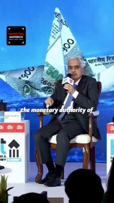 India's central bank chief fears "losing control", intentionally gaslights and misleads audience. Shitcoins are issued and controlled by private companies. NOT bitcoin
