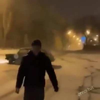 This is how a badass legends exit his car.