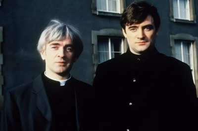 "I hear you wear Balenciaga now, Father" - Father Balenciaga