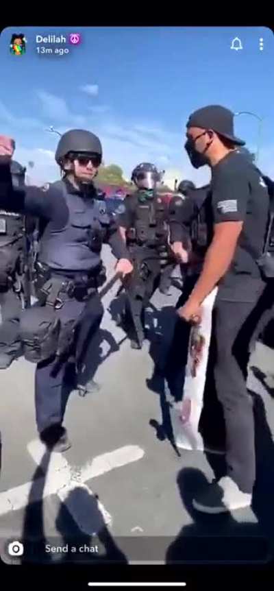 Officer laid out