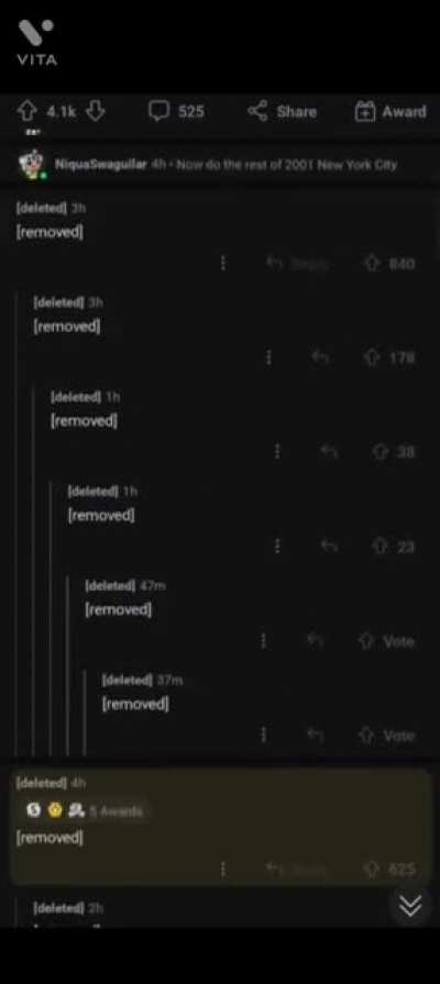 something happened here......