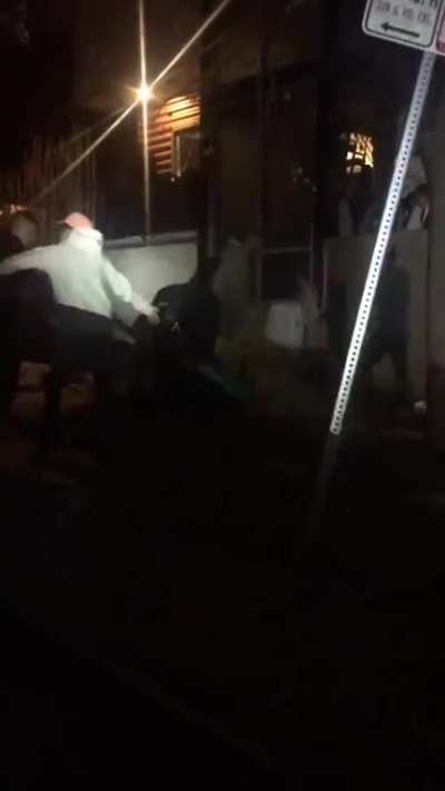 You can see in this video ski was fighting with x but I think he wanted the ones so ski went into the house (he has the orange hat on)