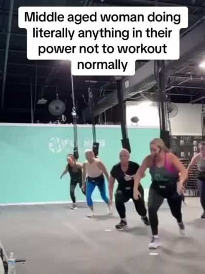 So many &ldquo;exercising&rdquo; middle aged women!